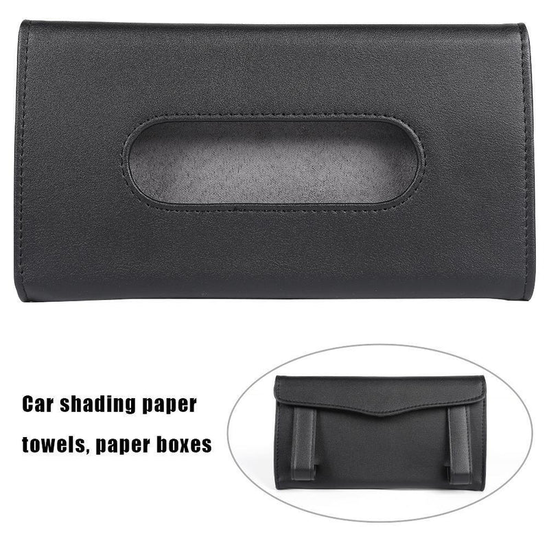 Car Sun Visor Hanging Paper Napkin Storage Box Sun Visor Tissue Cover Universal