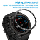 Stainless Steel Bezel Case Cover Bumper Ring (For Garmin Fenix 7 Black) Newly