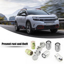 4pcs M12x1.5 Lug Nuts 12mmx1.25 Anti Theft Wheel Nuts + 2 Keys Universal Newly