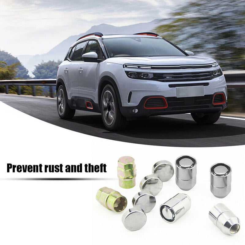 4pcs M12x1.5 Lug Nuts 12mmx1.25 Anti Theft Wheel Nuts + 2 Keys Universal Newly