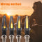 4x Amber LED Motorcycle Turn Signal Flowing Water Bendable Indicator Universal