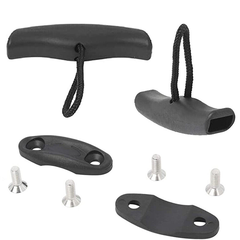 Kayak Boat Canoe Paddle T Handle Nylon Dinghy Tail Rudder Carry Handles w/Screws