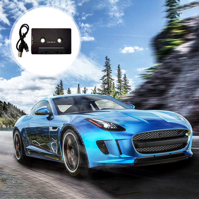 Car Cassette Universal Car Audio Cassette Tape Aux Stereo Adapter for MP3 Player