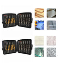 13pcs/Set Hex Shank Compound Taps HSS Screw Threaded Tap Drill Bits (A) Newly