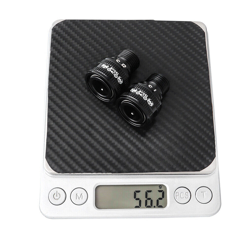 MUQZI MTB Bicycle Pedal Lock Extension Quick Release Pedal Adapters (Black)