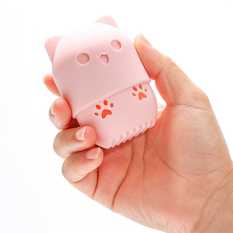 Makeup Sponge with Storage Case Moisture-proof Beauty Cosmetic Sponge Holde
