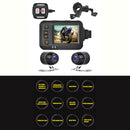 SE20 Motorcycle Dash Cam Front + Rear Camera 2 inch Display Motorbike DVR System