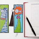 2pcs Special Shaped Drill Diamond Leather Tassel Bookmark DIY Art (SQ07) Newly