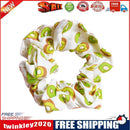 Summer Fruit Printed Hairband Scrunchies Women Elastic Hair Rope (2 Kiwi)