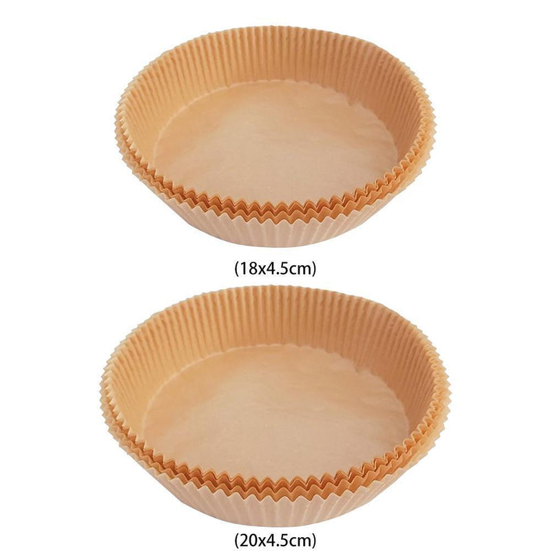 50*2 Air Fryer Paper Liner Steaming Oven Baking Oil Paper Mats (20x4.5cm)