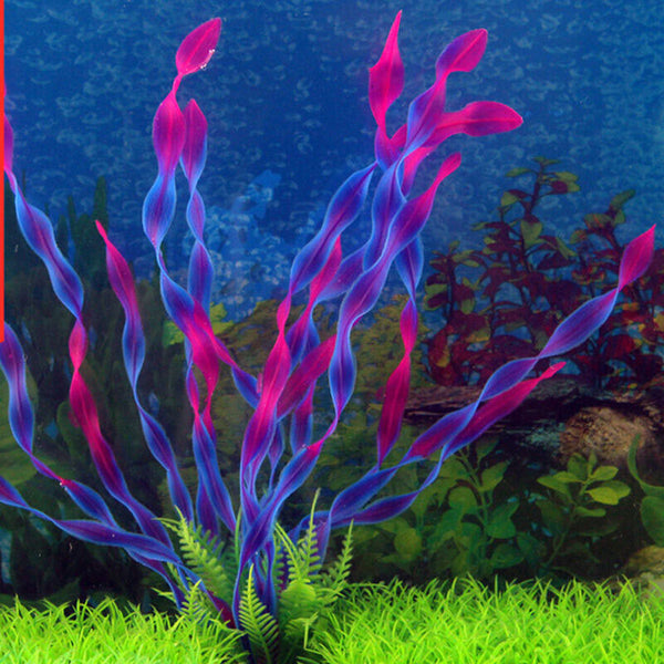 Plastic Grass Aquarium Water Weed Ornament Underwater Dec F R9D6 Plant Tank B2N7