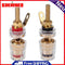 2pcs 4mm Brass Speaker Amplifier Binding Posts Terminals for Banana Plugs