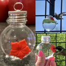 Plastic Bird Water Feeder Handheld Hummingbird Feeder Bottle (Flower)