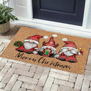 Christmas Gnome Dwarf Doormat Merry Christmas Welcome Carpet Door Rug (2) Newly