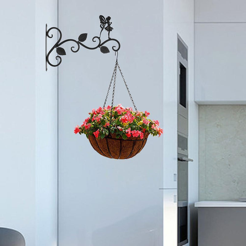 ERTGDS Flower Pot Basket Iron Wall Hook Garden Yard Balcony Decor