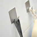 6pcs Stainless Steel Hooks Non-marking Strong Kitchen Bathroom Door Hooks Newly