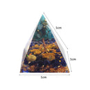 Orgonite Pyramid Amethyst Peridot Chakra Healing Energy Crystal Craft (A) Newly