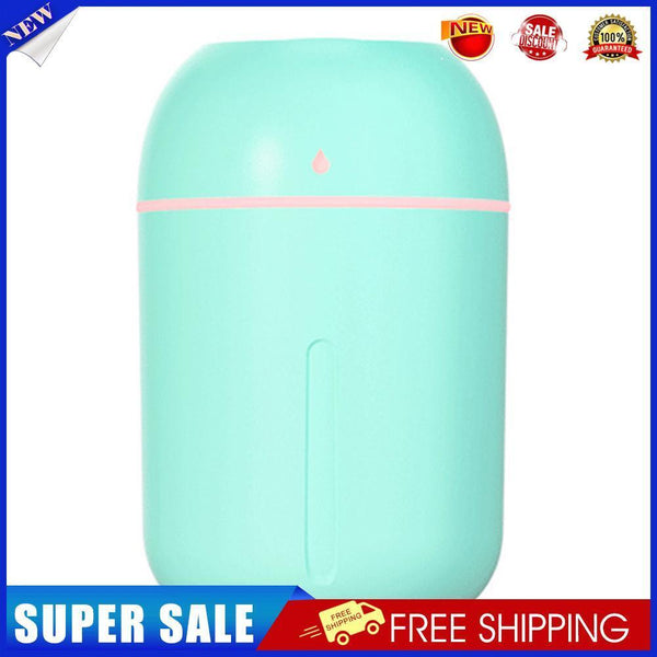 330ML Mini Ultrasonic Humidifier Silent USB Essential Oil Diffuser (Green)