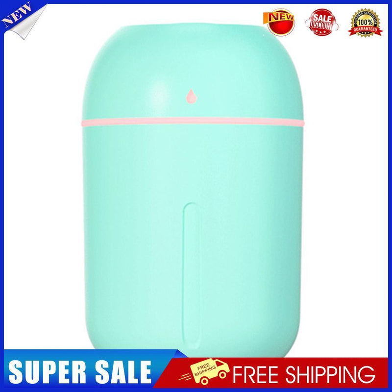 330ML Mini Ultrasonic Humidifier Silent USB Essential Oil Diffuser (Green)