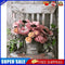 Flowers On Chair Paint By Numbers DIY Frameless Picture On Canvas Craft Kit