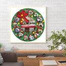Christmas Wreath Diamond Malkits Partially Specially Shaped Drill (YXC140)