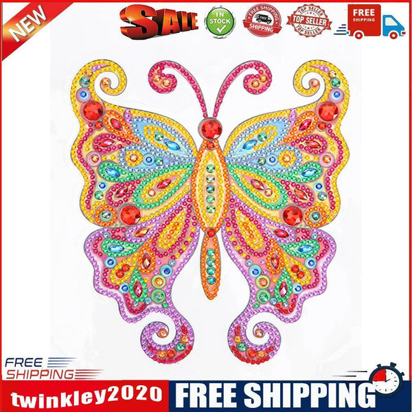 DIY Diamond Painting Stickers Butterfly Cross Stitch Wall Switch Decals