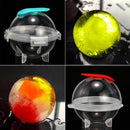 4pcs DIY Ice Ball Sphere Round Mold Funnel Whiskey Ice Cube Hockey Bar Accessory