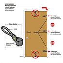 Training Exercise Over Door Anchor Elastic Band Resistance Bands Home Fitness