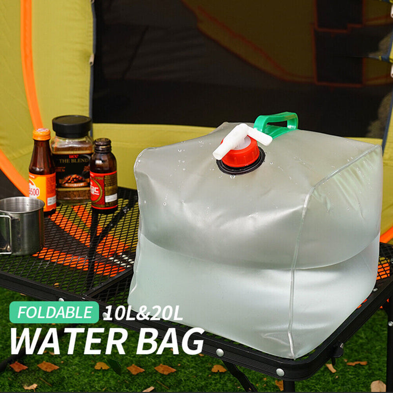 Collapsible Storage Container Outdoor Hiking Camping Drinking Bag Water Buc