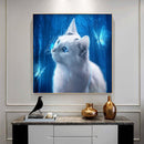 5D DIY Diamond Painting Full Round Drill Butterfly Cat Rhinestone Picture