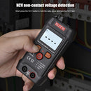 High Precision Digital AC DC Multimeter Mini Non-Contact Resistance Tester