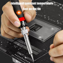 Electric Soldering Iron Portable Digital Display Adjustable Welder Red (EU)