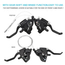 Durable 3 Speed Black Bike Accessories Speed Set Brake Shifter Sets V-Brake