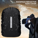 Waterproof Backpack Rain Cover Antislip Cross Buckle Strap (Black M)