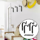 4Pcs/Set Metal Hanging Basket Brackets Wall Hooks Coat Rack Hat Hanging Key T2V3