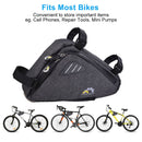 Bike Triangle Frame Bag - Bicycle Storage Top Tube Front Pouch Cycling Accessory