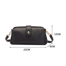 Female PU Leather Crossbody Bag Women Pure Color Trending Small Zipper Handbag