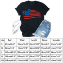 Independence Day Print Flag Tea T-Shirt (Black XXL)