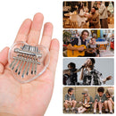 8 Tone Finger Piano Transparent Heart Shaped Mini Kalimba No Cracking Instrument