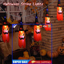 Halloween Glowing Wizard Light Safe LED Ghost String Lantern 5 in 1 Party F