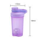 Outdoor Travel Portable Drinkware PP Screw Cap with Stirring Ball for Fitne