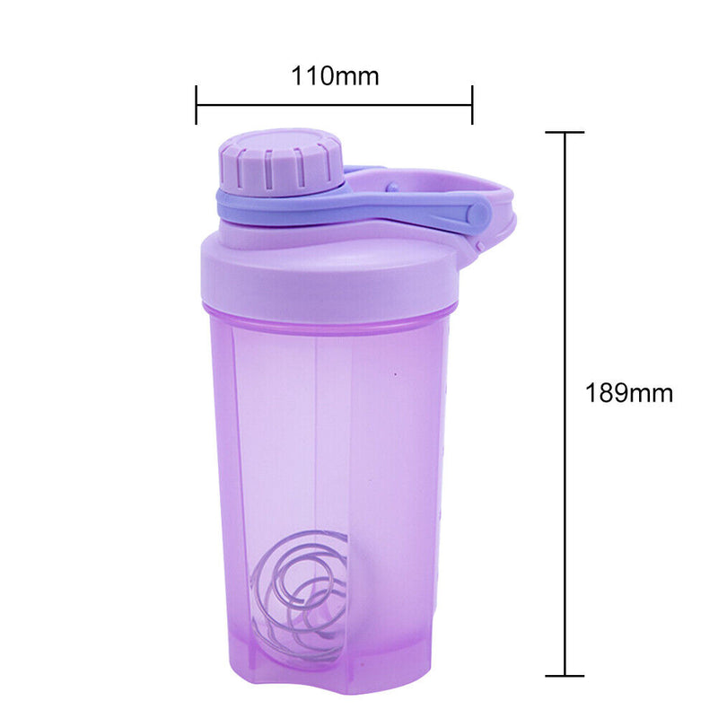 Outdoor Travel Portable Drinkware PP Screw Cap with Stirring Ball for Fitne
