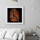 Paint By Numbers DIY Sika Deer Hand Painted on Canvas Colouring Oil Art
