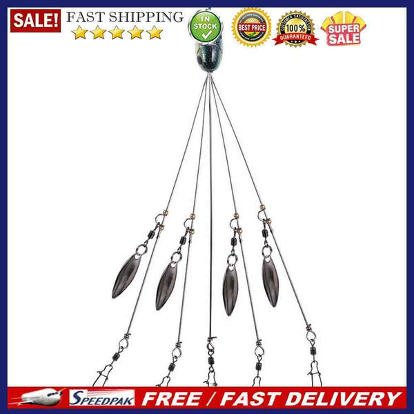 5-Arm Fishing Lure Alabama Rig Head Set Bass Swimming Bait Minnow Fishing Tac