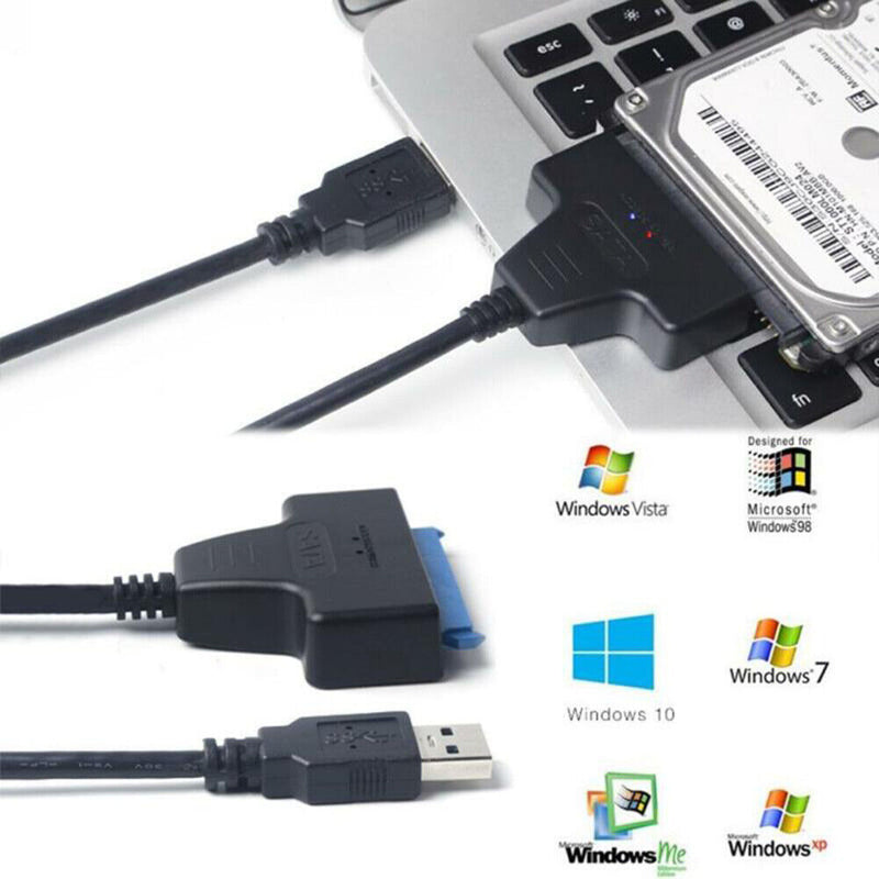 5Gbps USB 3.0 to SATA Cable for 2.5 inch HDD SSD Hard Disk External Power Cord