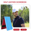 PU Crocodile Golf Leather Scorebook Wallet Score Card Pocketbook (Blue) Newly