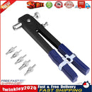 6pcs Hand Nut Rivet Gun Riveter Nutsert Kit M3-M8 Threaded Nut Rive Tool Newly