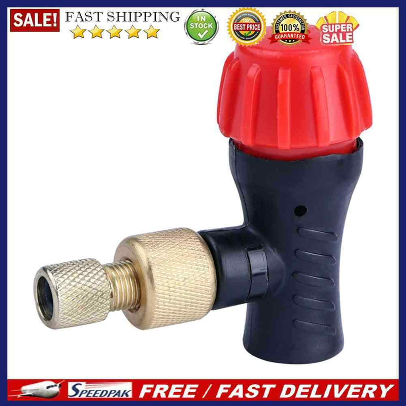 CO2 Mountain Bike Inflator Portable Presta Schrader Valve Head MTB Tire Ada