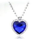 Women's Blue   Rhinestone Pendant Chain Necklace Choker Jewelry