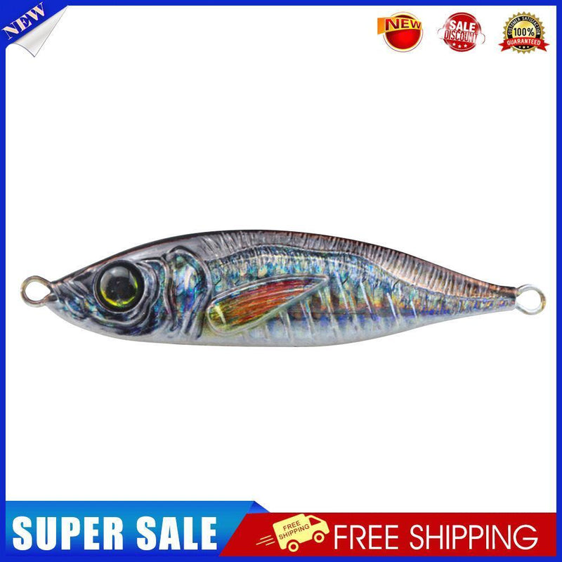 72mm 40g Metal Simulation Fishing Lures Jig Hooks Artificial Hard Bait (B)